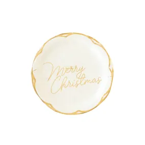 MEM1043 - Christmas Memories Merry Christmas Script Paper Plate