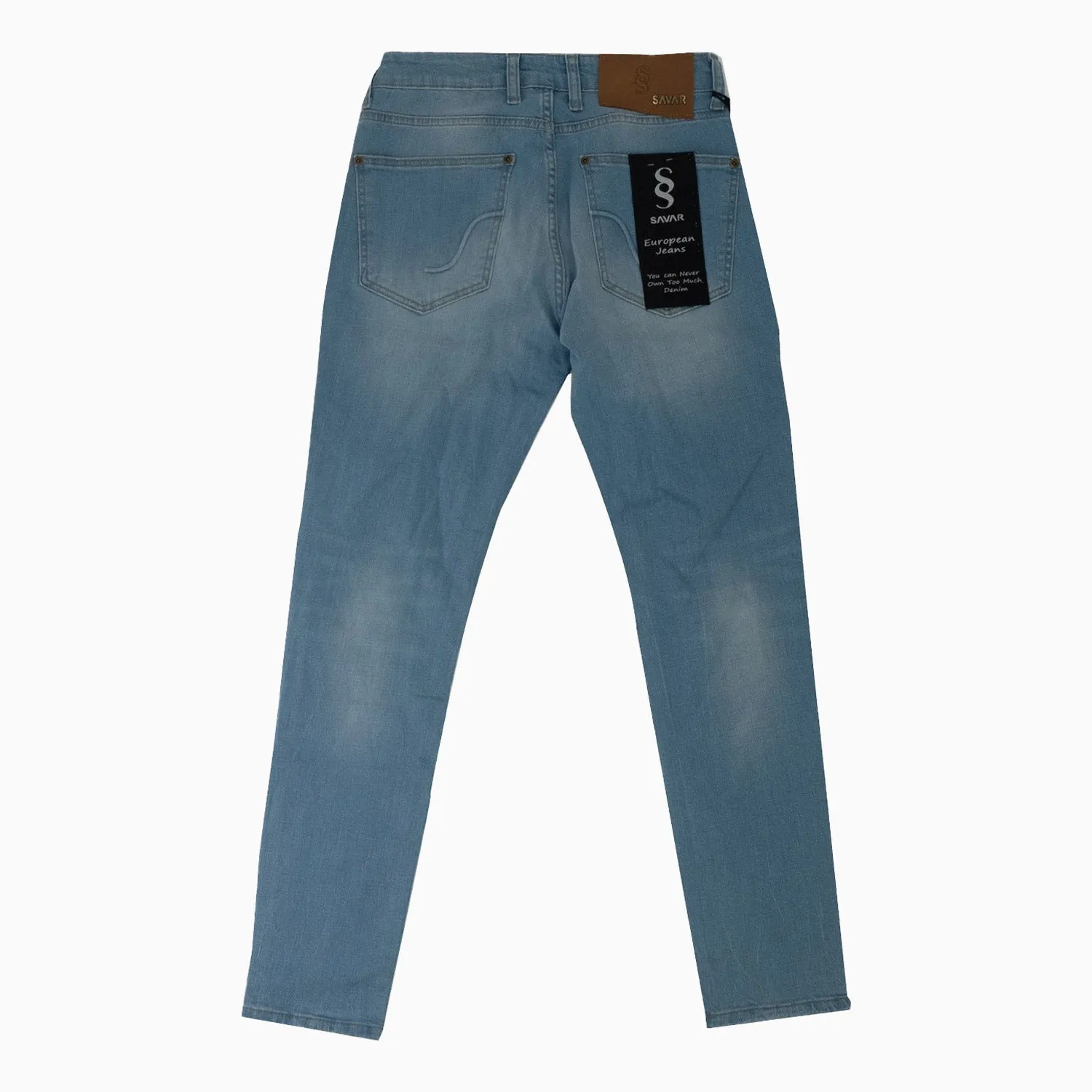 Men's Basic Acid Wash Denim Pant