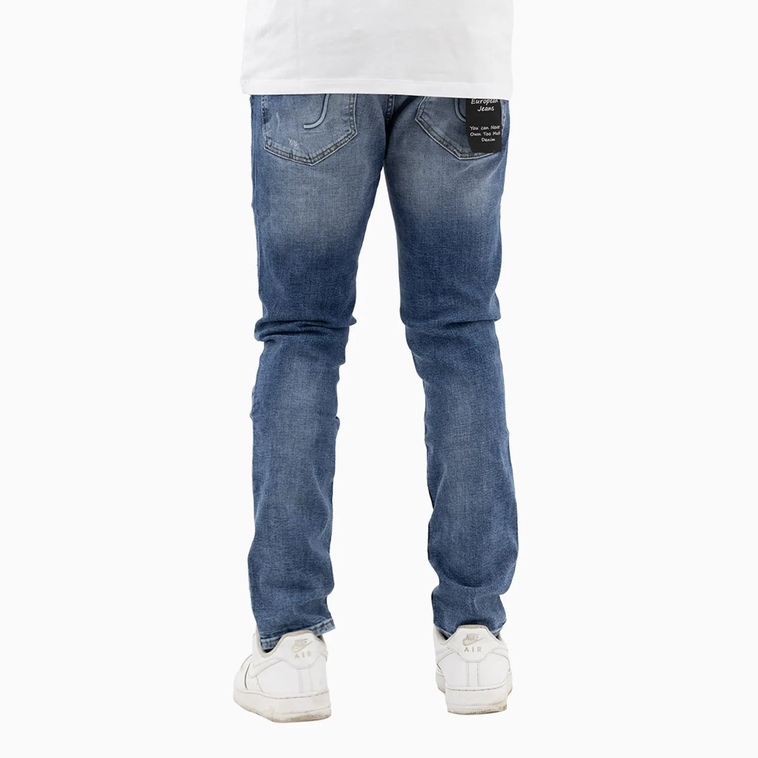 Men's Basis Medium Stonewash Slim Denim Jeans Pant