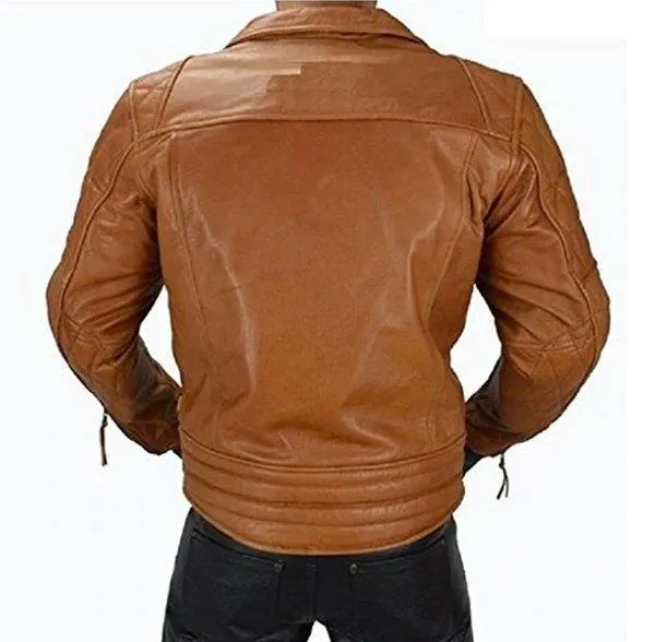 Men’s Motorcycle Quilted Biker Jacket