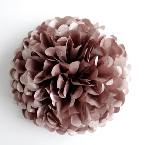 Metallic gold rose paper pom pom