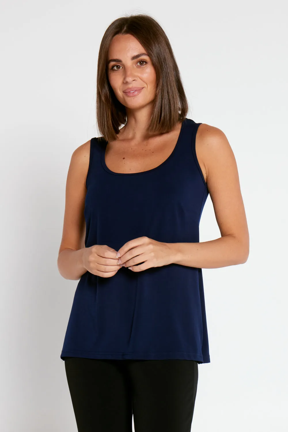 Mia Stretch Cami - Navy