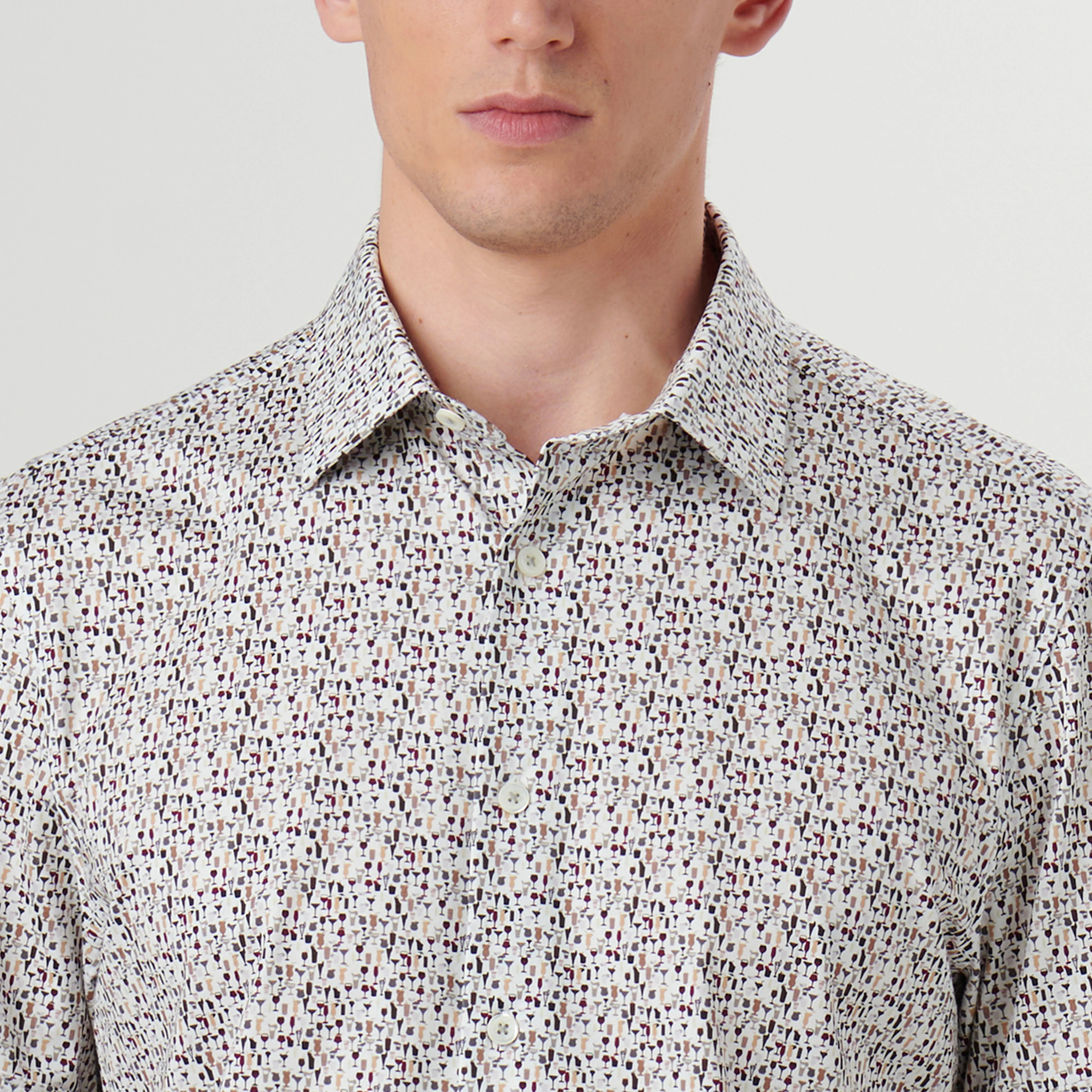 Miles Cocktail Drinks OoohCotton Short Sleeve Shirt