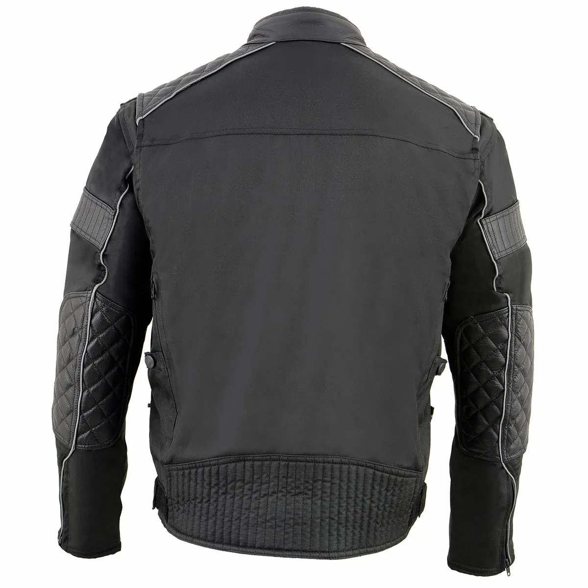 Milwaukee Leather MPM1735 Men's Black Textile Scooter Jacket with