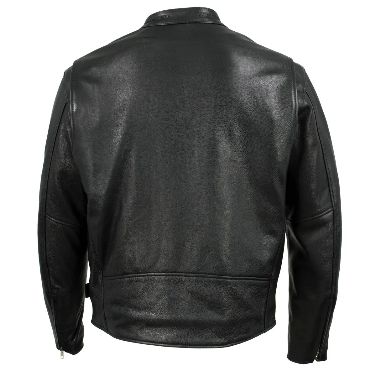 Milwaukee Leather USA MADE MLJKM5006 Men's Black 'Rumble' Premium Leather Motorcycle Jacket