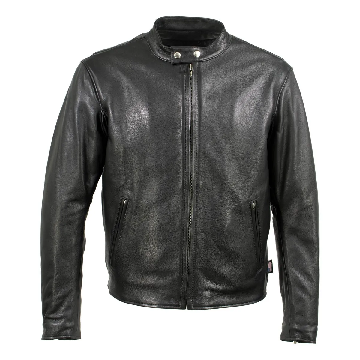 Milwaukee Leather USA MADE MLJKM5006 Men's Black 'Rumble' Premium Leather Motorcycle Jacket