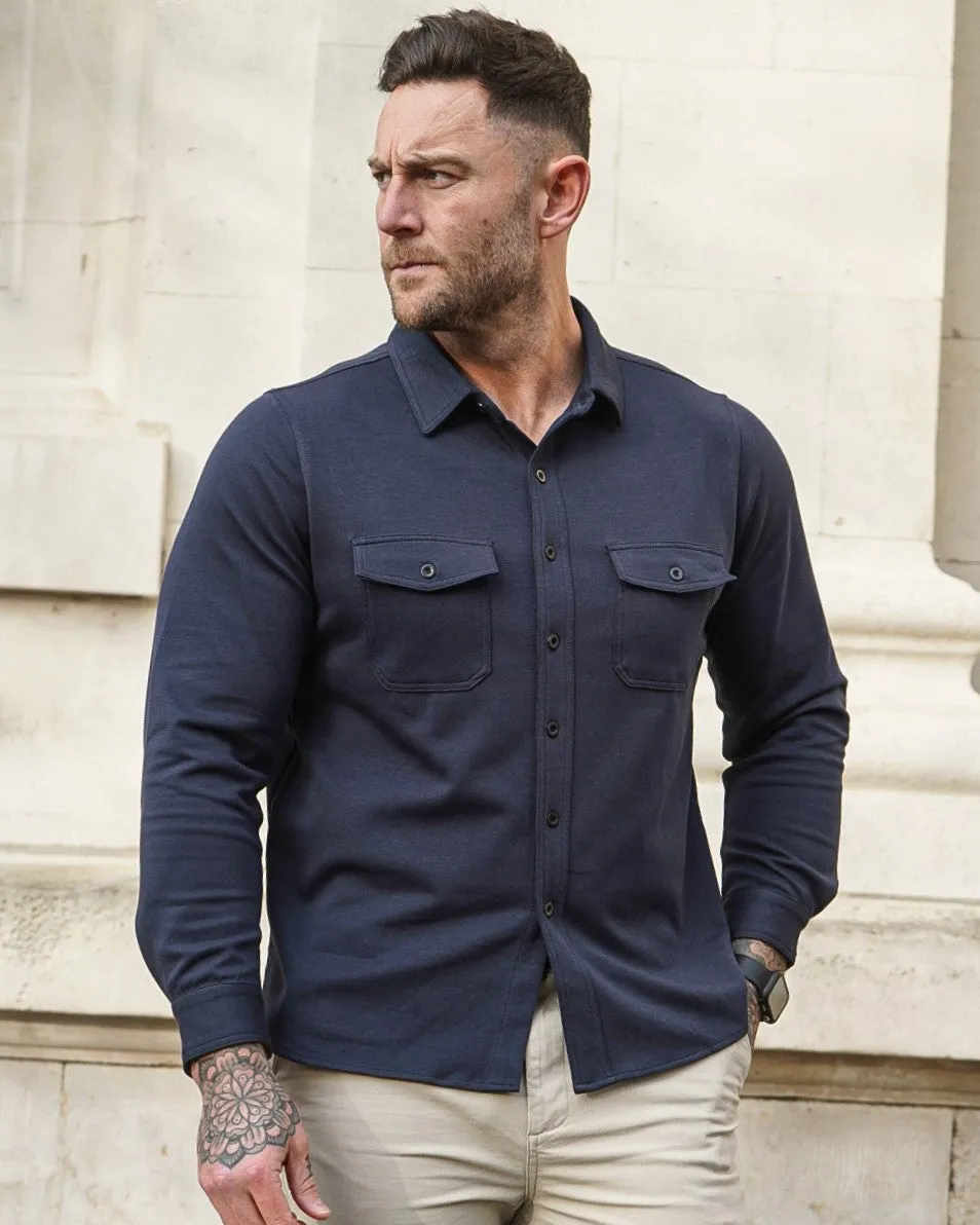 Modern Utility Button Up Shirt