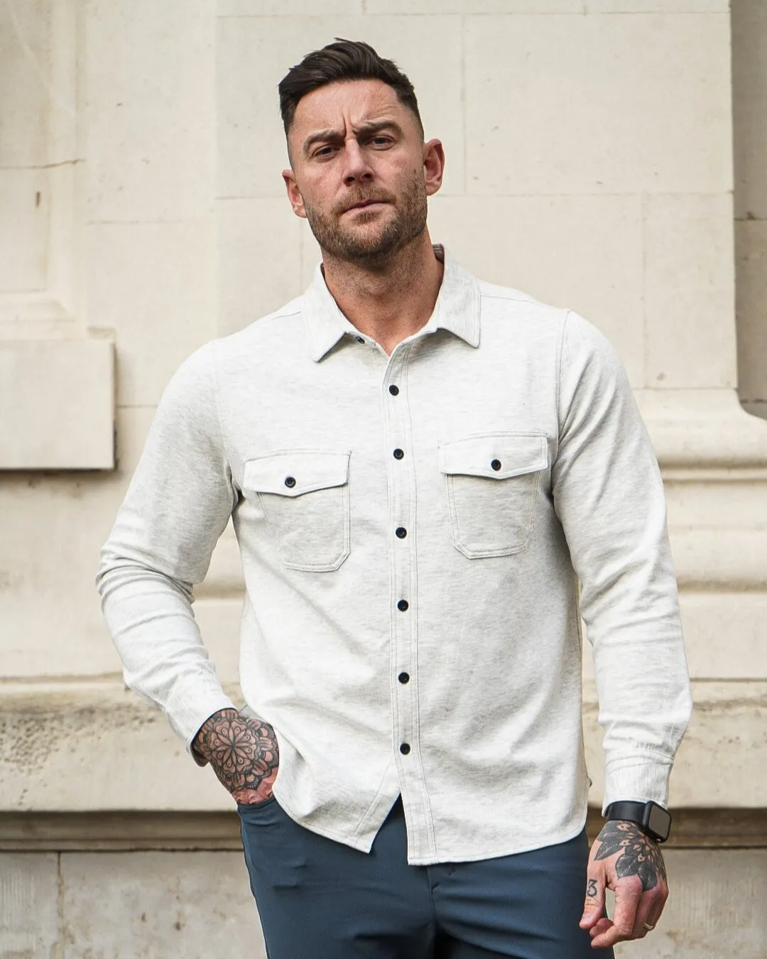 Modern Utility Button Up Shirt