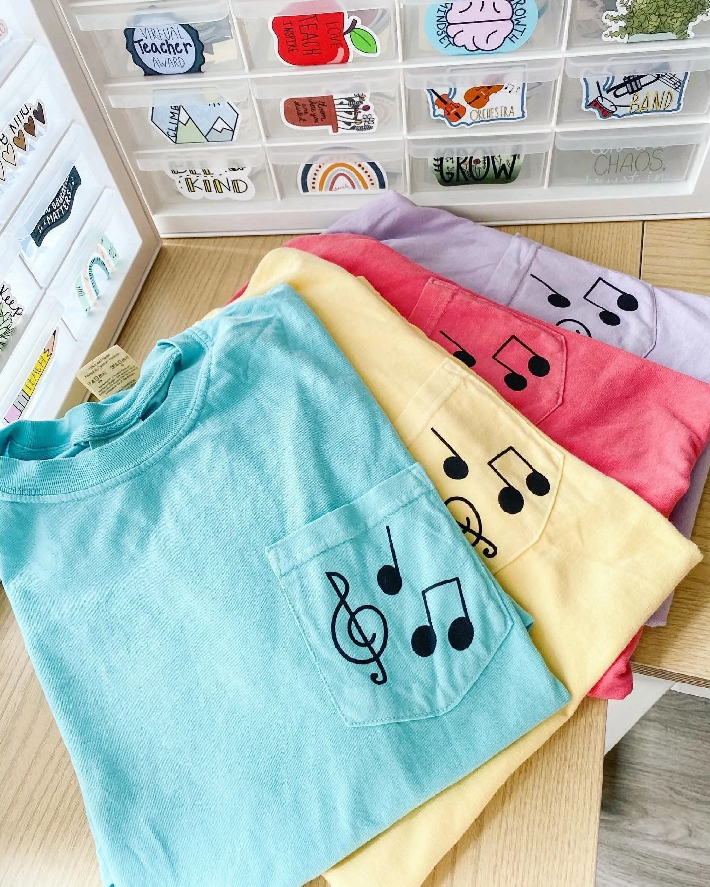 Music Note Pocket T-Shirt