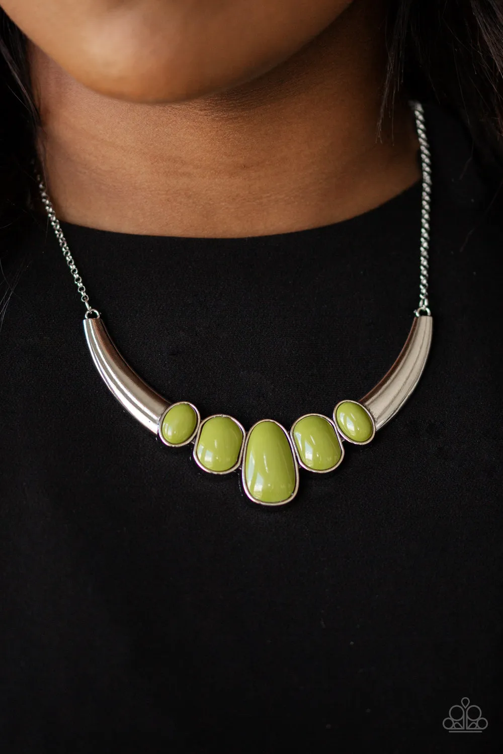 Paparazzi A BULL House Green Necklace