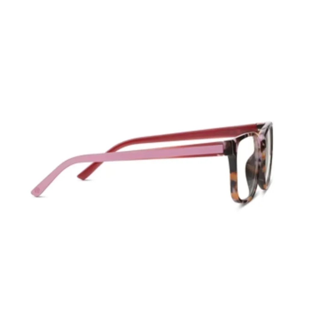 Peepers Reading Glasses: Sycamore Pink Botanico