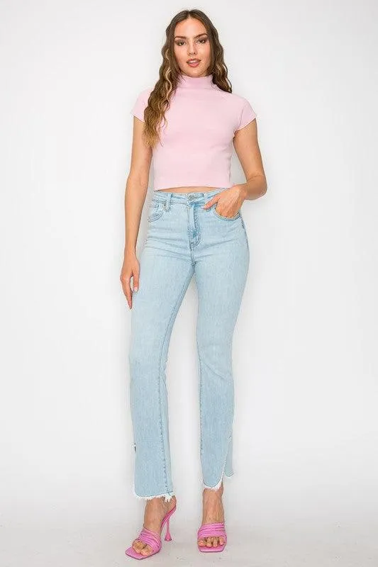 PLUS SIZE - HIGH RISE BOOT CUT JEANS