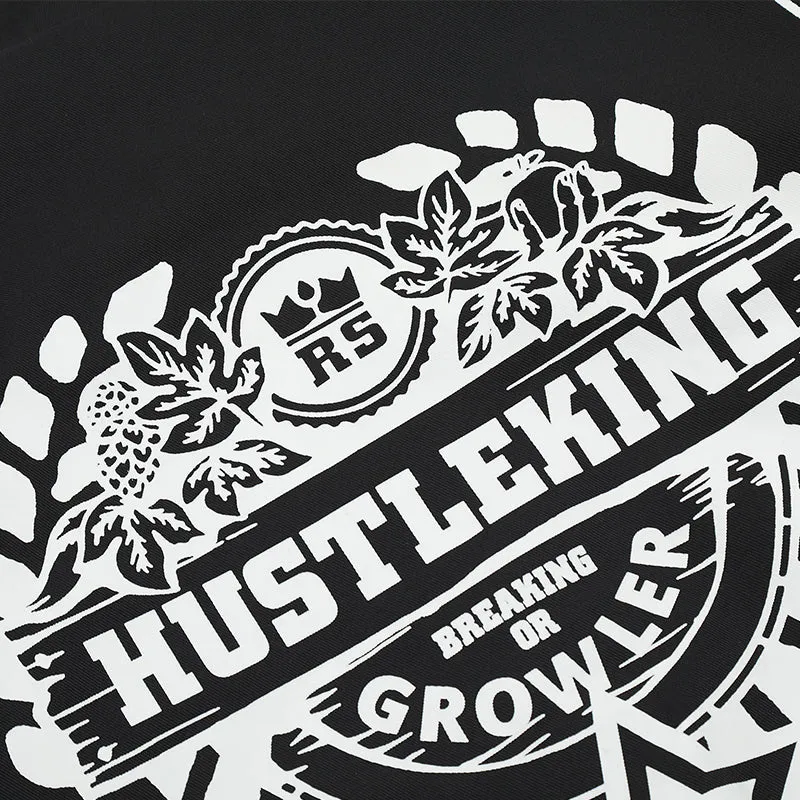 PopFlying Retro Winter Jacket Hustle King Badge