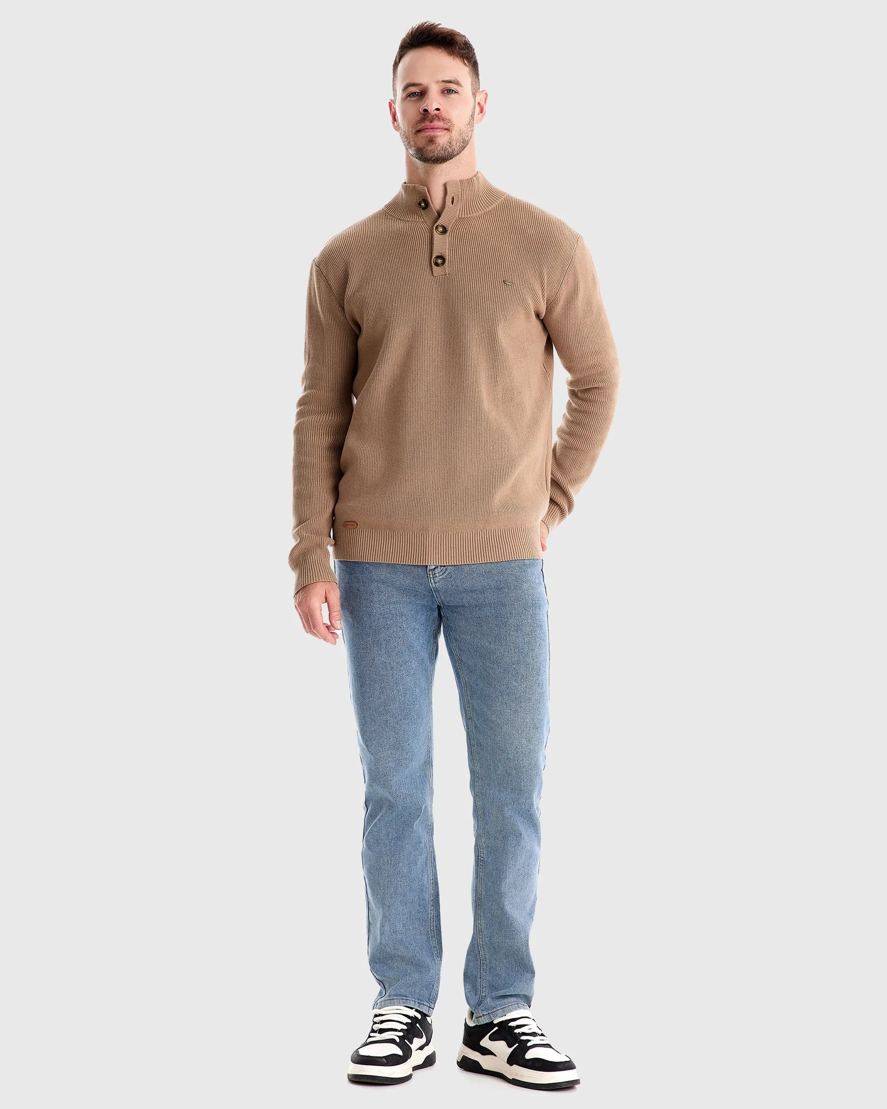 Premium Stand-Collar Sweater New