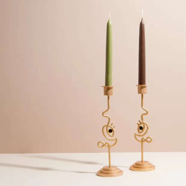 RACHEL ENTWISTLE DREAMER CANDELABRA WITH BLACK ONYX