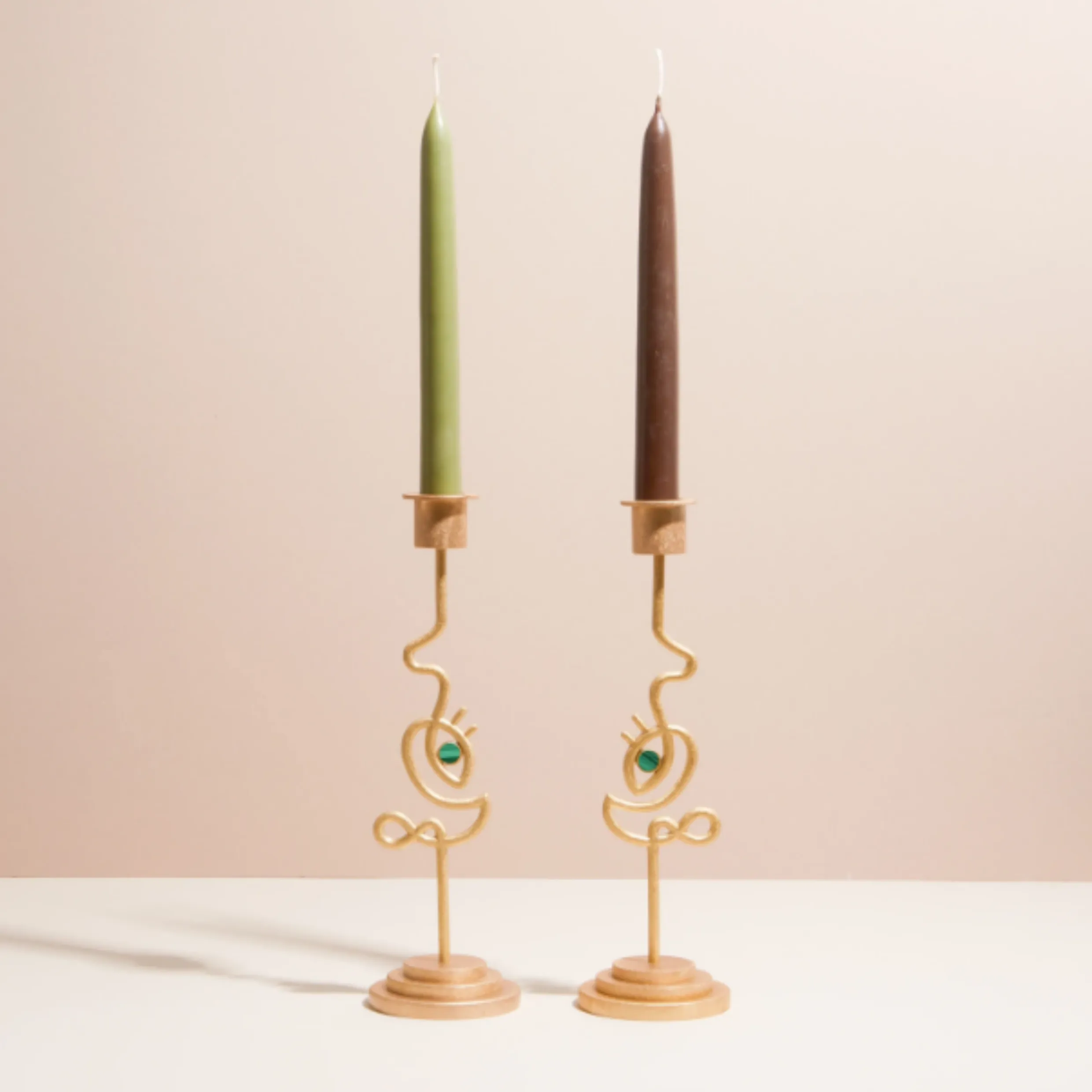 Rachel Entwistle Dreamer Candelabra with Malachite