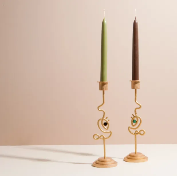 Rachel Entwistle Dreamer Candelabra with Malachite