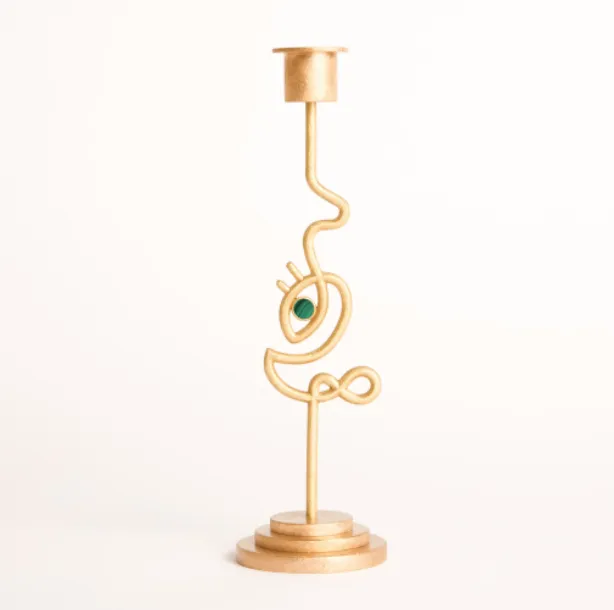 Rachel Entwistle Dreamer Candelabra with Malachite