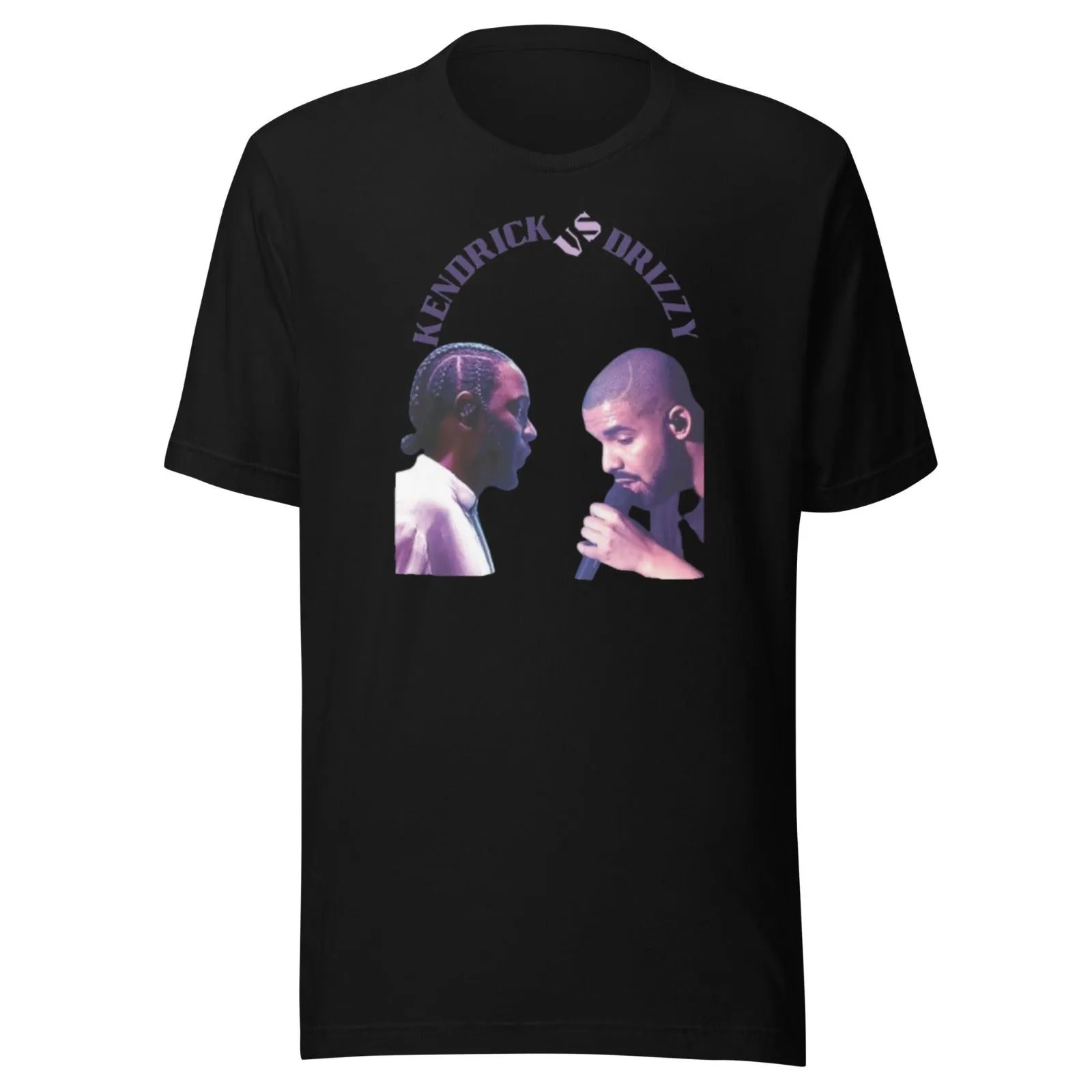 Rap Artist T-shirt KD Vs. DZ Short Sleeve 100% Cotton Crew Neck Top