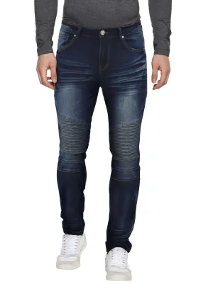 Raw X Men's Skinny Fit Comfy Flex Stretch Biker Moto Jeans