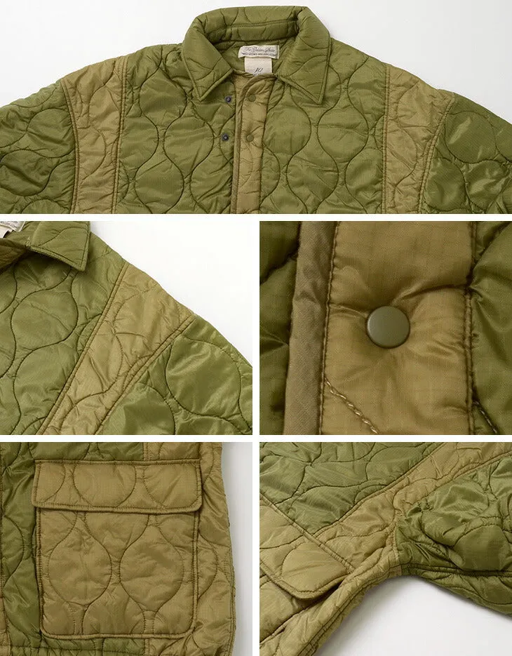 REMI RELIEF / Military Ripstop Short Sleeve Quilted Shirt Jacket