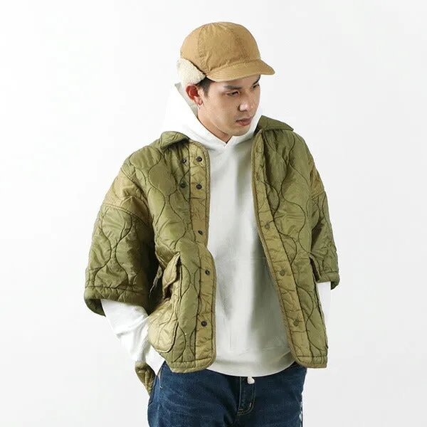 REMI RELIEF / Military Ripstop Short Sleeve Quilted Shirt Jacket