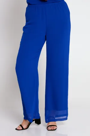 Rendezvous Chiffon Pants - Royal