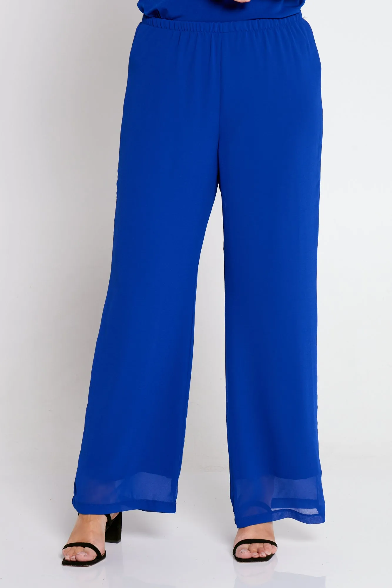 Rendezvous Chiffon Pants - Royal