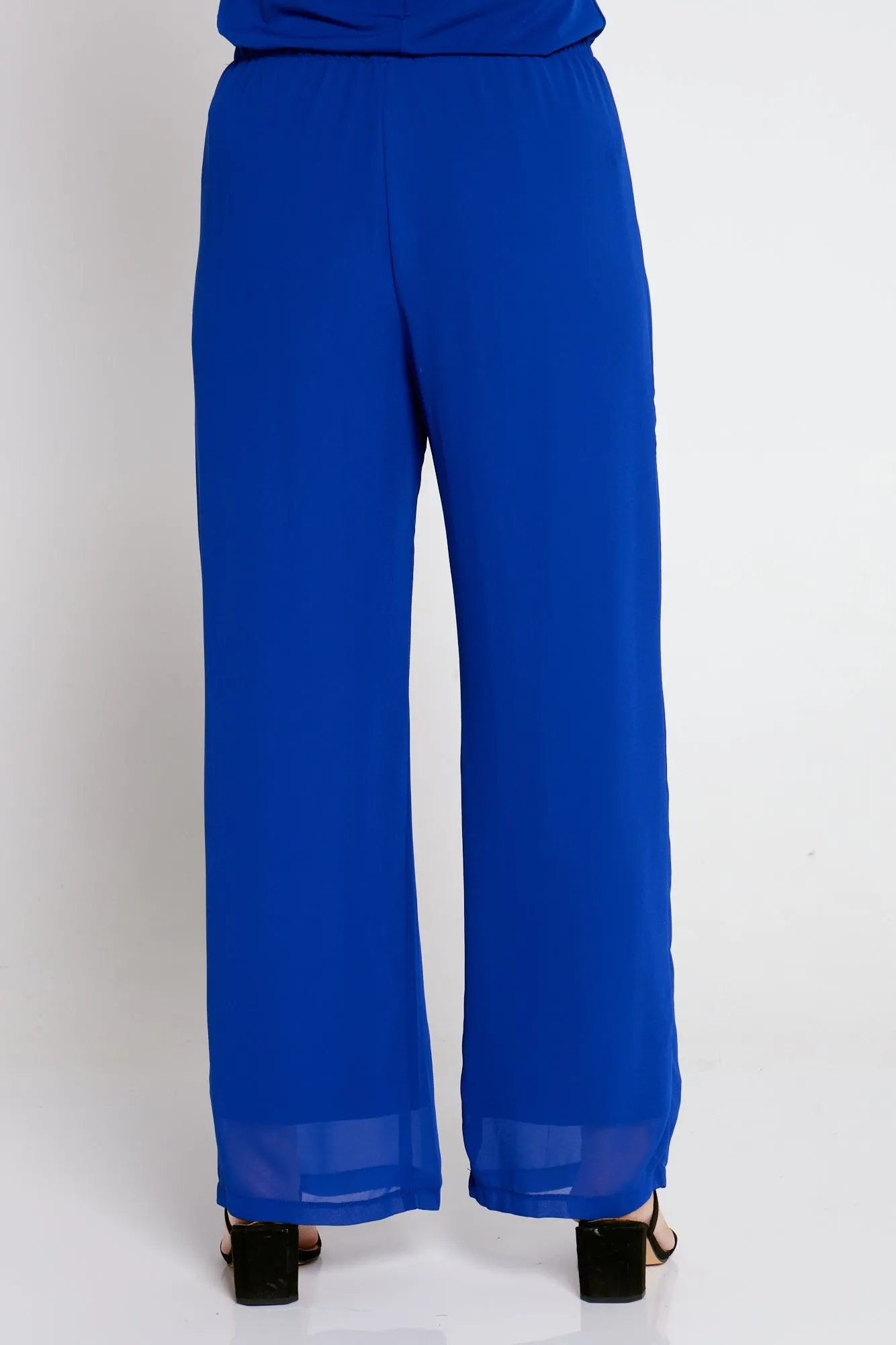 Rendezvous Chiffon Pants - Royal