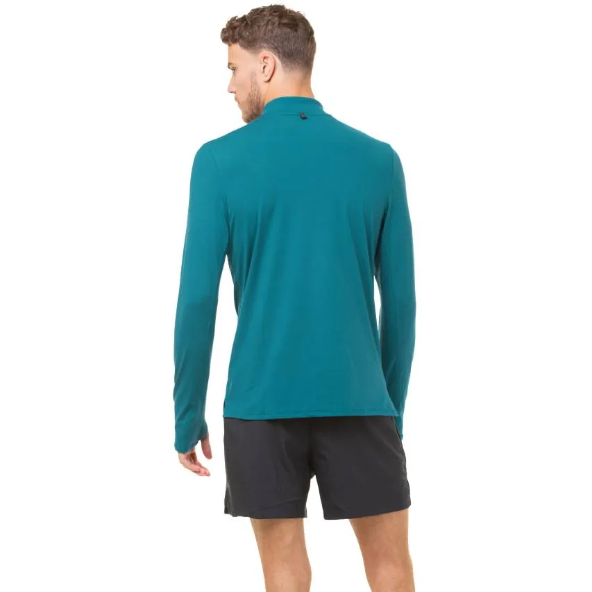 Ronhill Core Thermal Half Zip (Mens) - Deep Teal/Acid