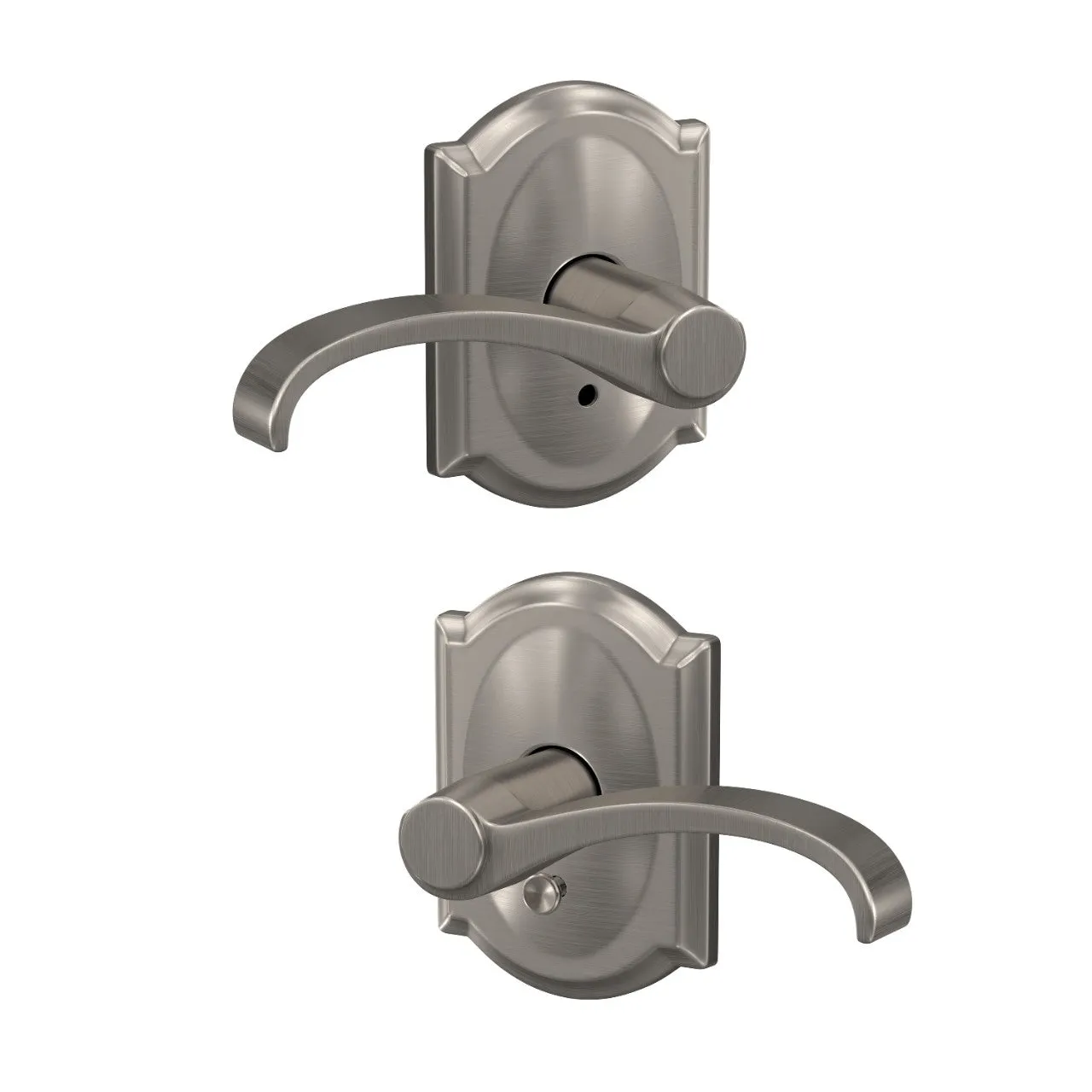 Schlage Custom Whitney Lever Combined Interior Hall-Closet and Bed-Bath Lock Camelot Trim