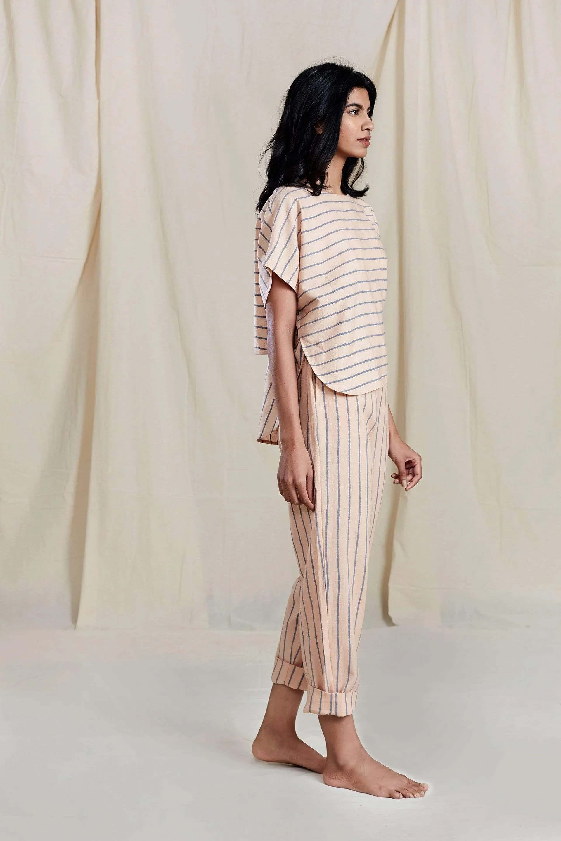 SE Thin Stripe Peach Pants