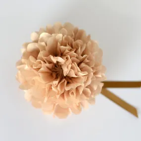 Shimmery Sun gold paper pom pom