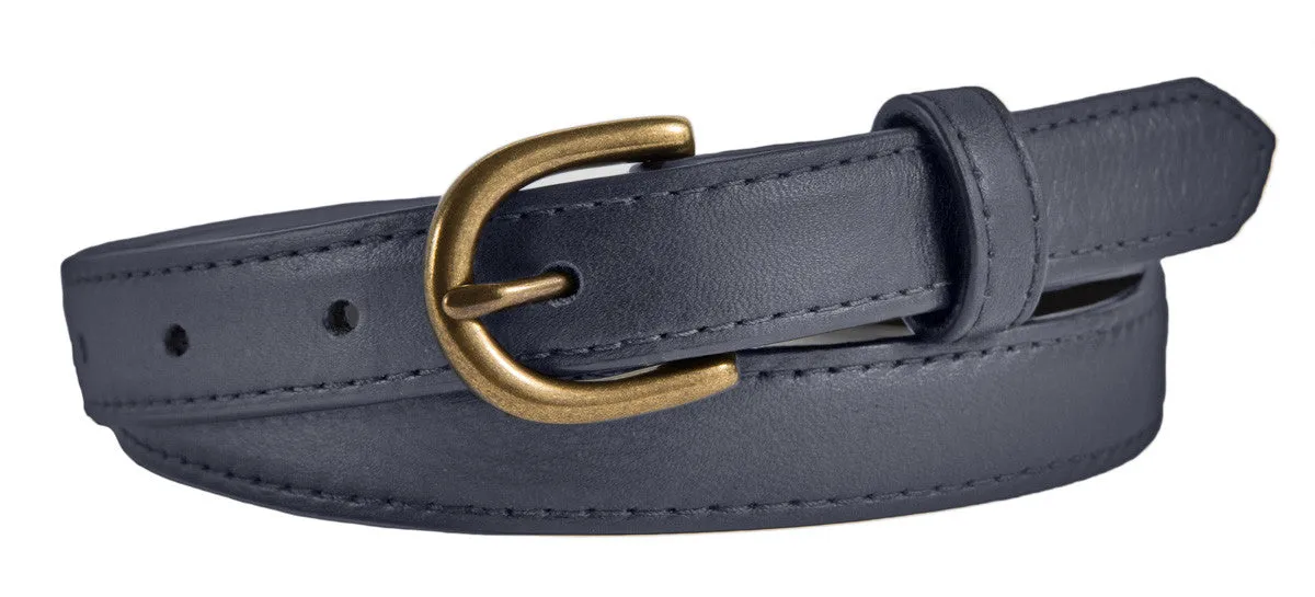 Soho Belt, (0.75") Antiqued Brass Buckle