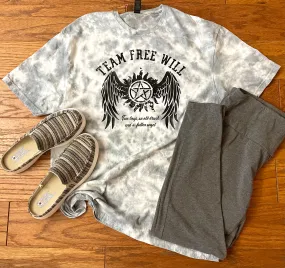 SPN Tie Dye Pearl Gray Shirt