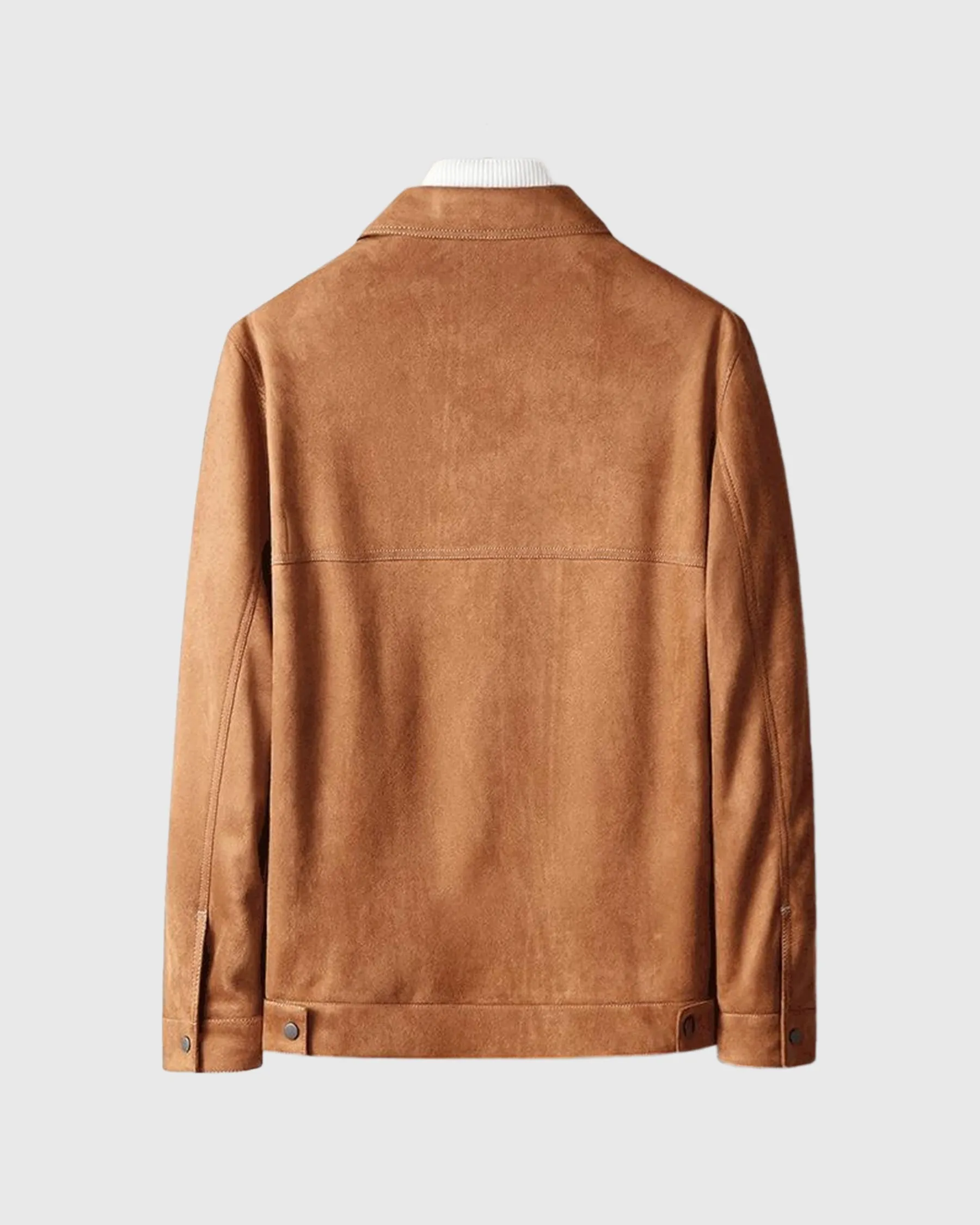 Stitchwork Suede Utility Jacket