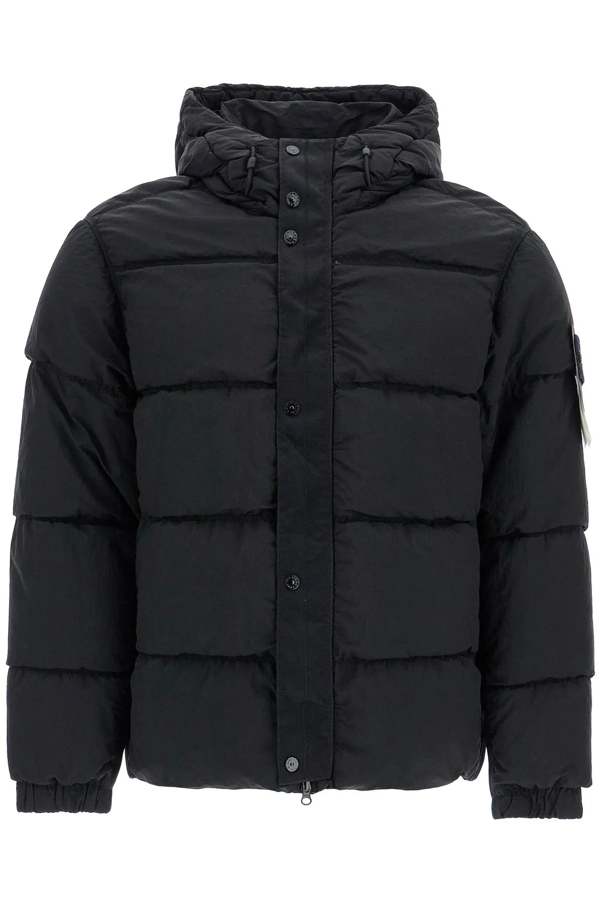 Stone Island hooded nylon metal puffer jacket