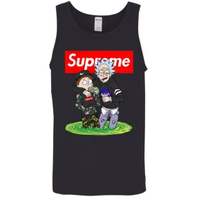 Supreme Rick And Morty T-shirt Men Cotton Tank