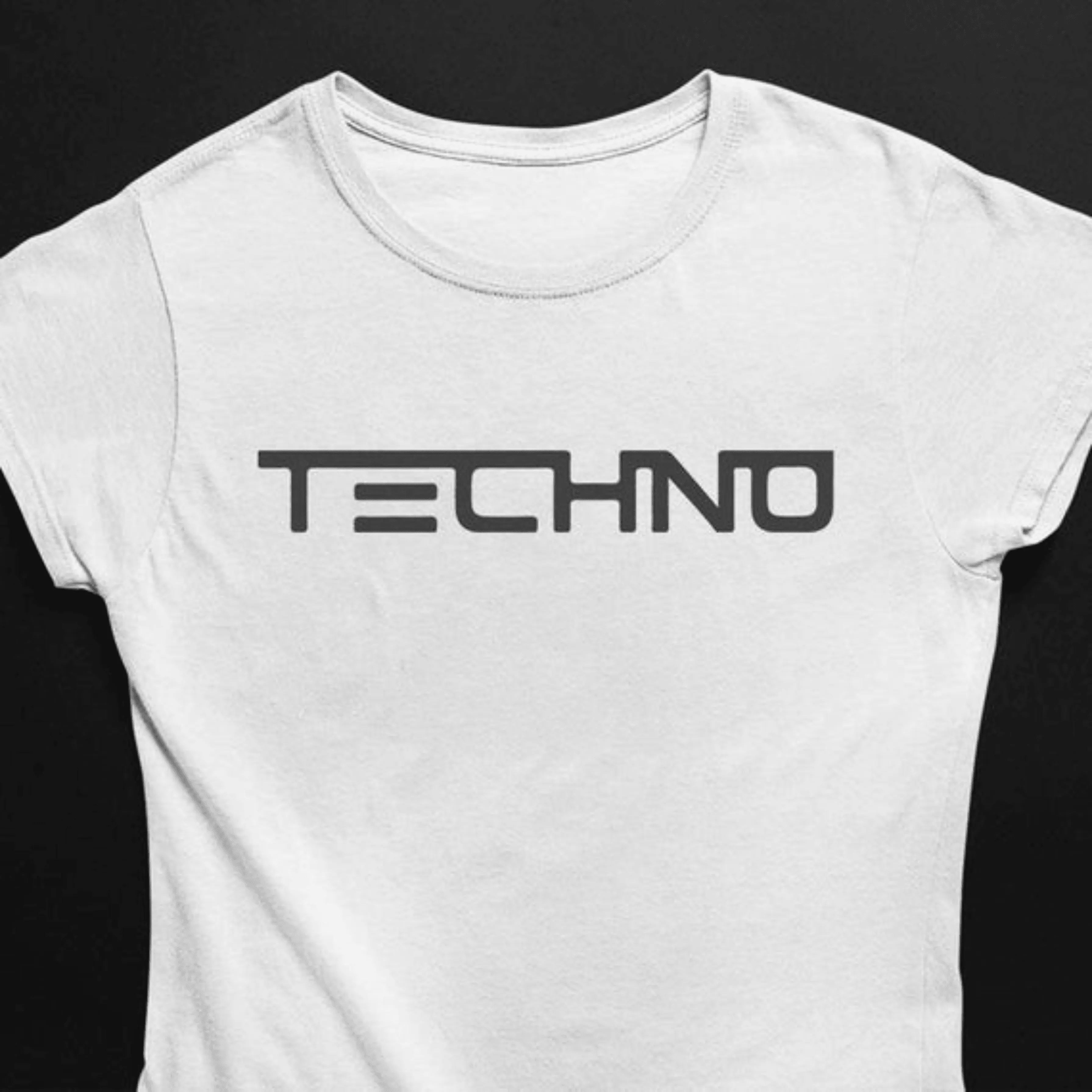 Techno T-Shirt (schwarz oder weiß / Frauen)