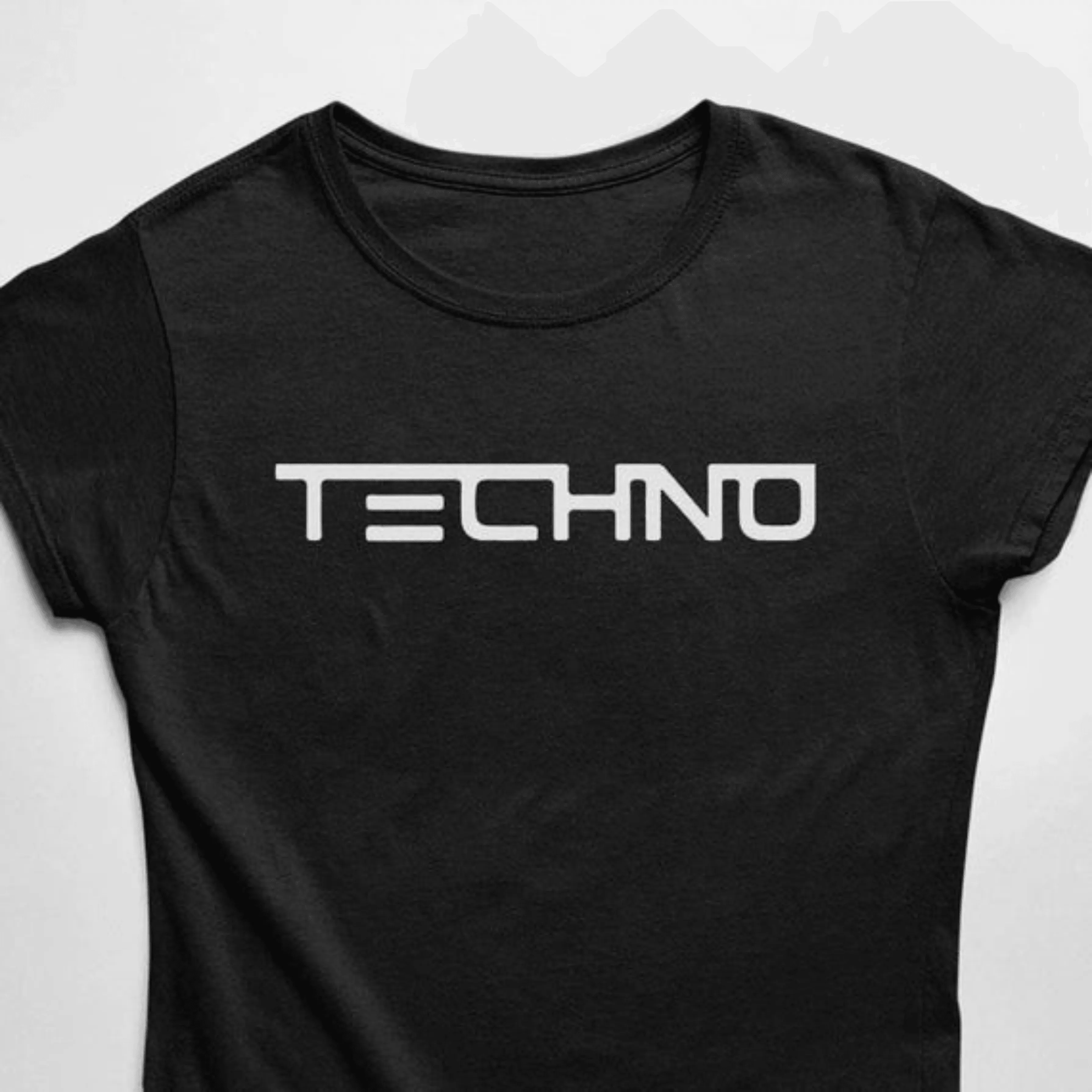 Techno T-Shirt (schwarz oder weiß / Frauen)