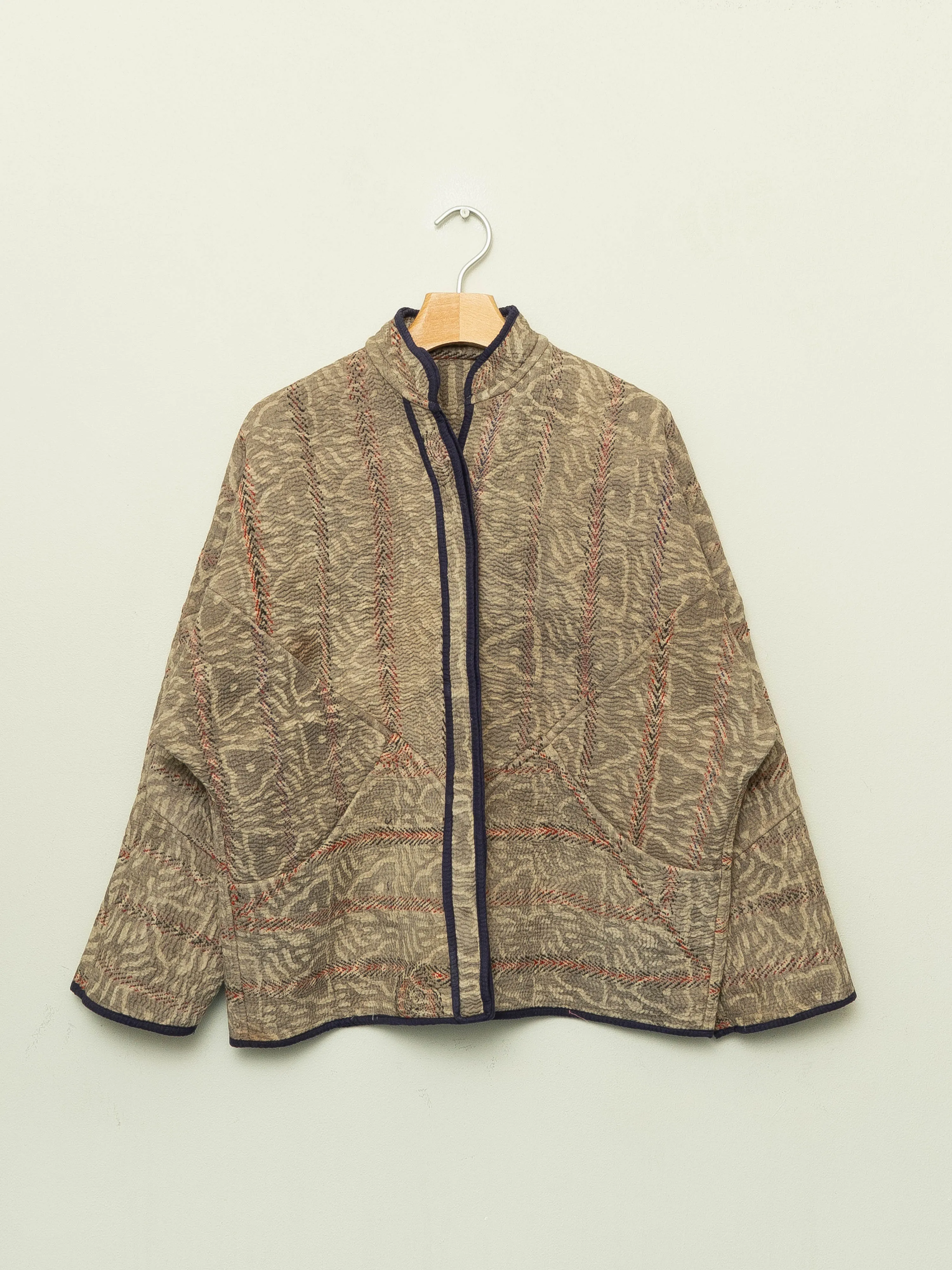 The Ladhiya Quilted Plant Dyed Kantha Jacket