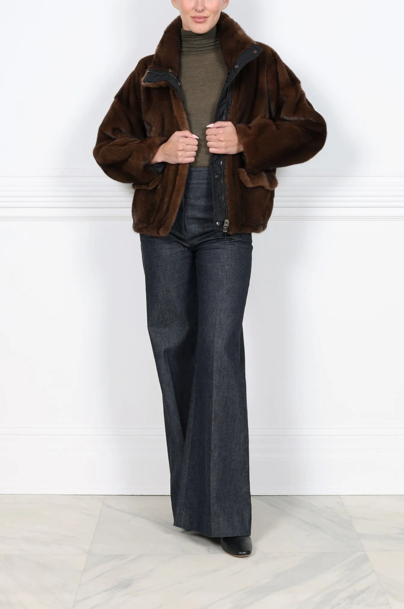 The Miles Mink Fur Reversible Jacket