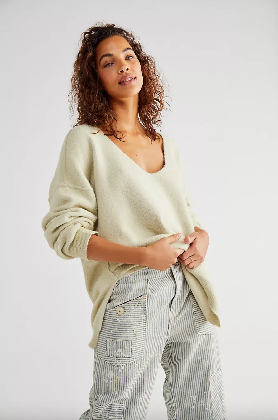 The Sweater Weather Pullover by Free People - Marzipan