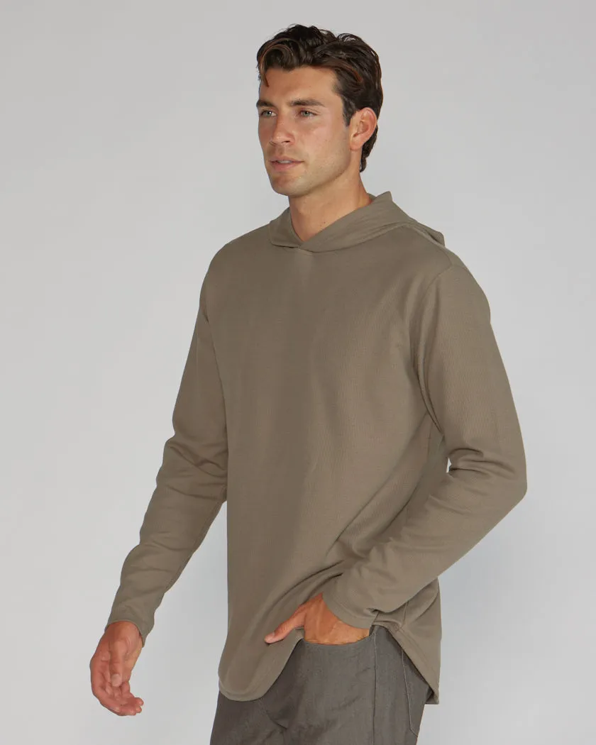 Thermal Hooded Drop-Cut Long Sleeve - Winter Layering Kit