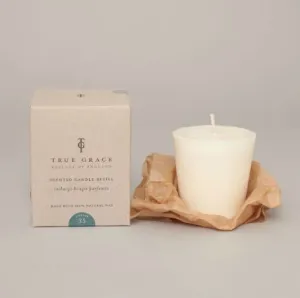 True Grace Scented Candle Refill - Manor Collection - Library