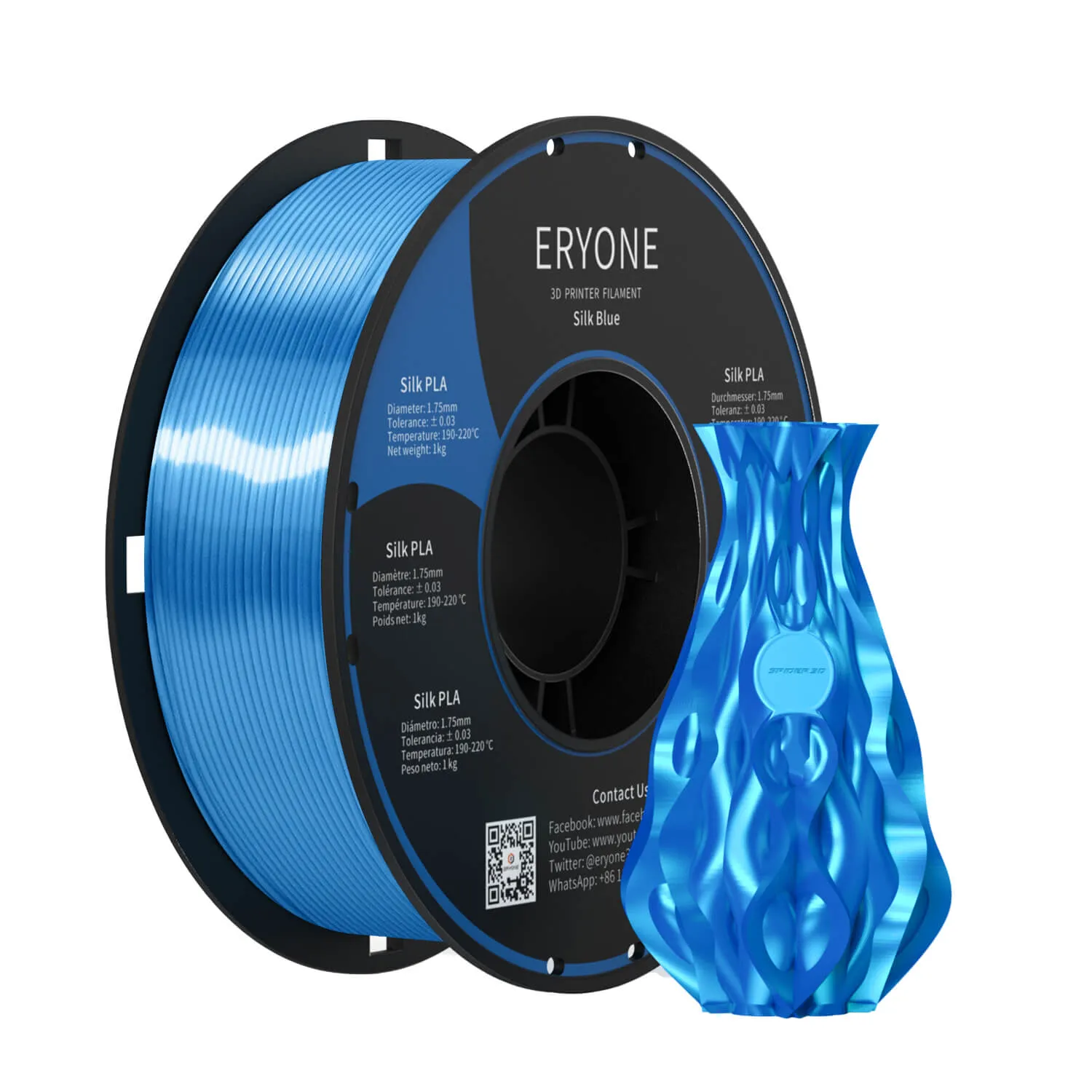 (UK only)Pre-sale- ERYONE All Series PLA 3D Filament 1kg  FREE SHIPPING(MOQ:20 rolls,can mix color)