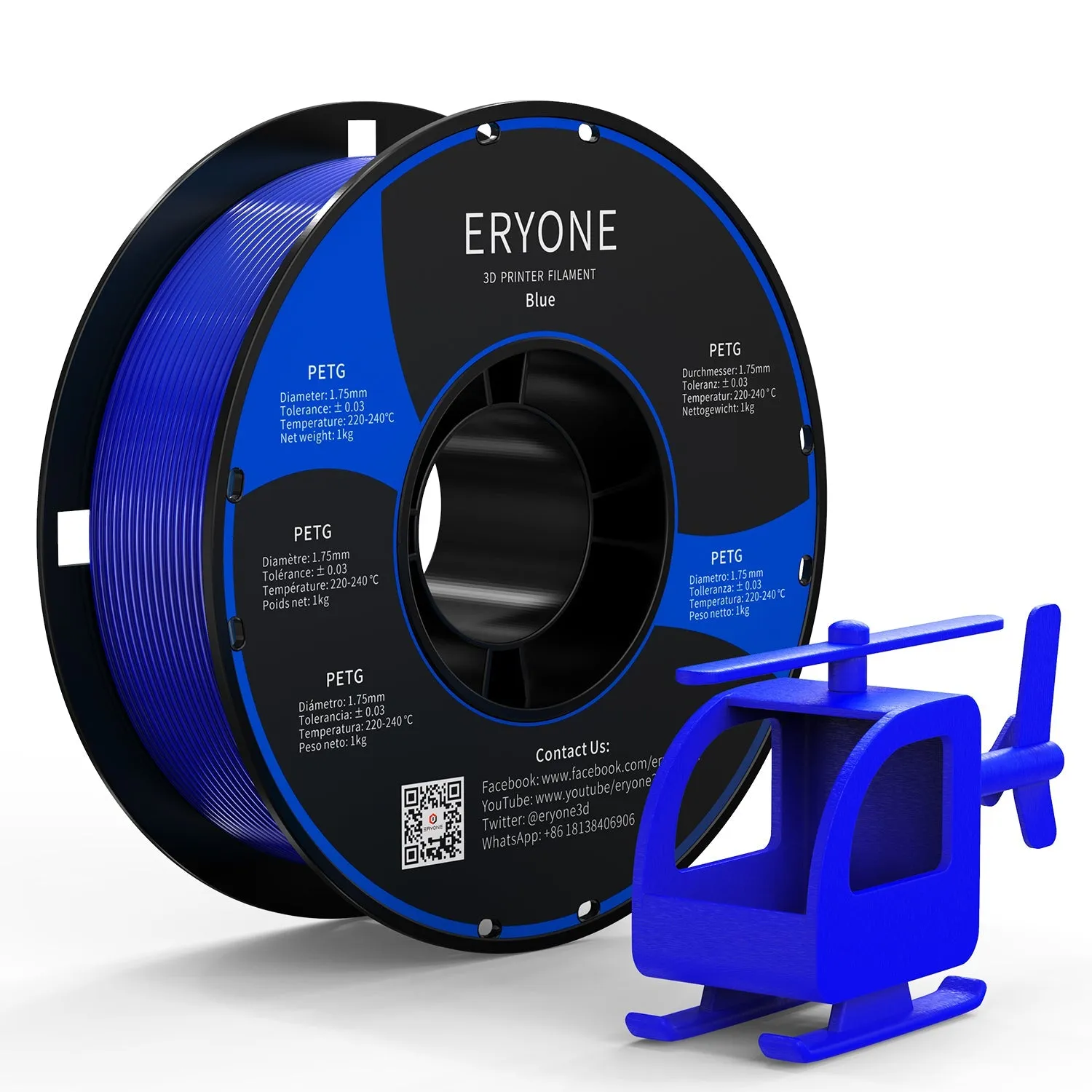 (UK only)Pre-sale- ERYONE All Series PLA 3D Filament 1kg  FREE SHIPPING(MOQ:20 rolls,can mix color)