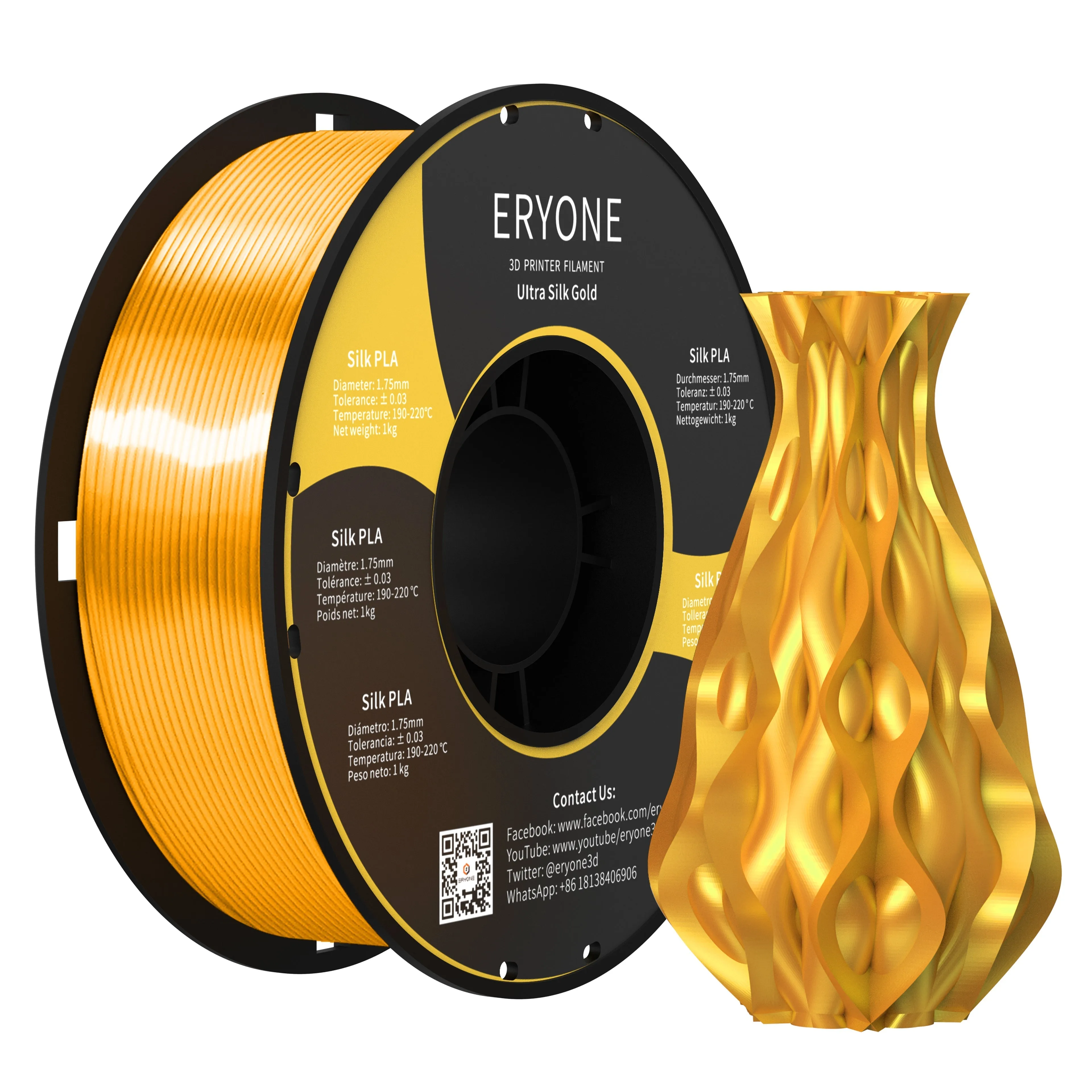 (UK only)Pre-sale- ERYONE All Series PLA 3D Filament 1kg  FREE SHIPPING(MOQ:20 rolls,can mix color)