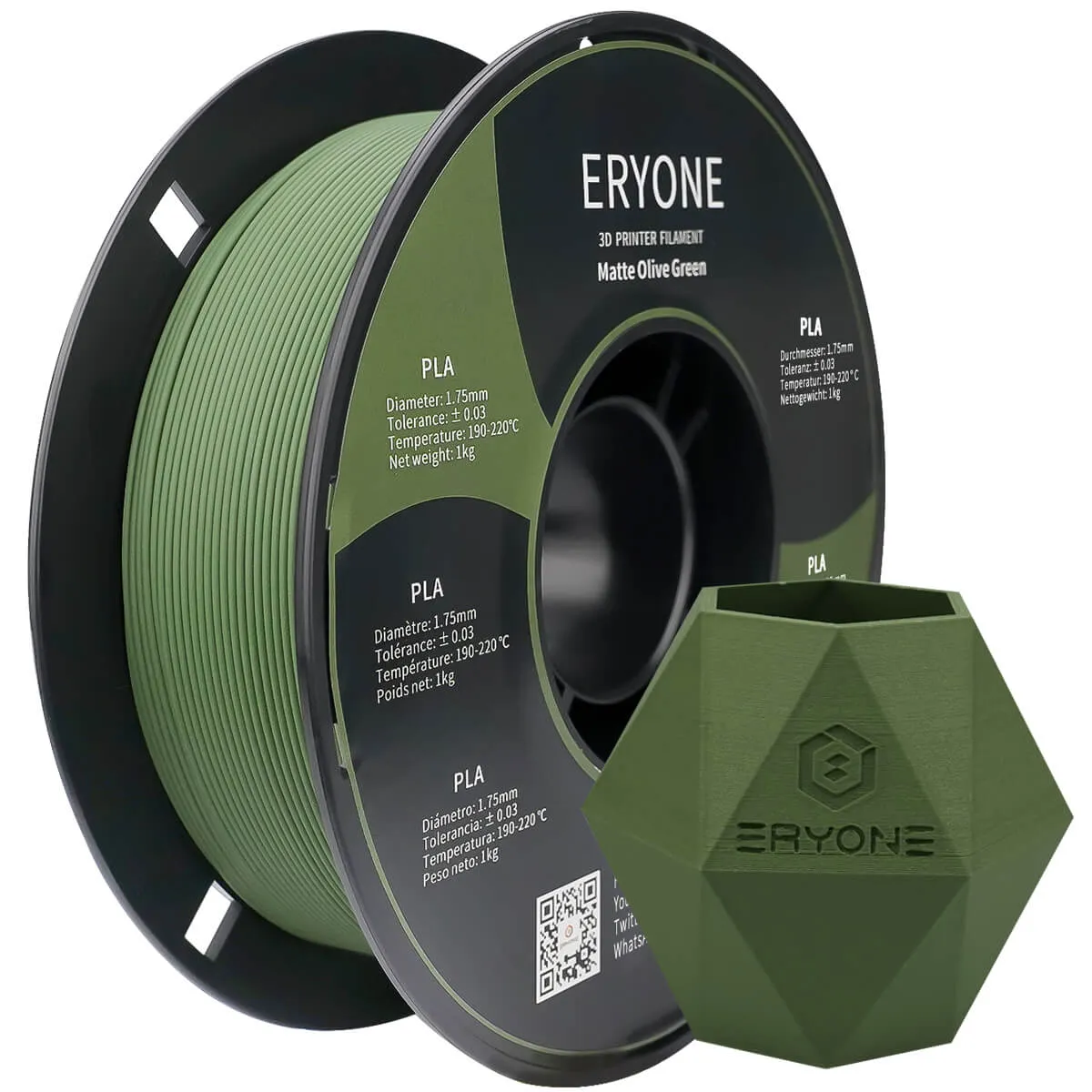 (UK only)Pre-sale- ERYONE All Series PLA 3D Filament 1kg  FREE SHIPPING(MOQ:20 rolls,can mix color)