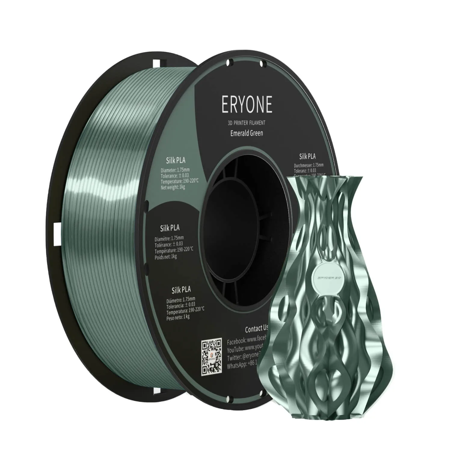 (UK only)Pre-sale- ERYONE All Series PLA 3D Filament 1kg  FREE SHIPPING(MOQ:20 rolls,can mix color)